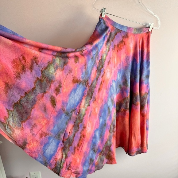 Anthopologie Joni size S Tie-Dye Midi Skirt by Bl^nk London New without tag - Picture 4 of 10